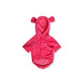 Hoodie orejas suavetina fucsia Wawaw para mascotas perros y gatos.