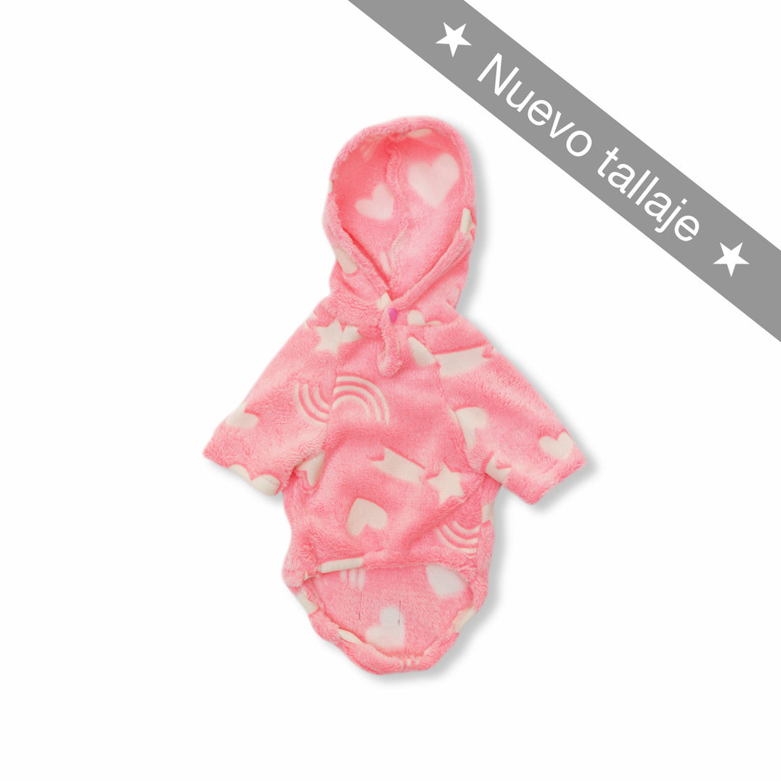 Hoodie cósmico fucsia ✨ Alumbra en la oscuridad Wawaw para mascotas perros y gatos.