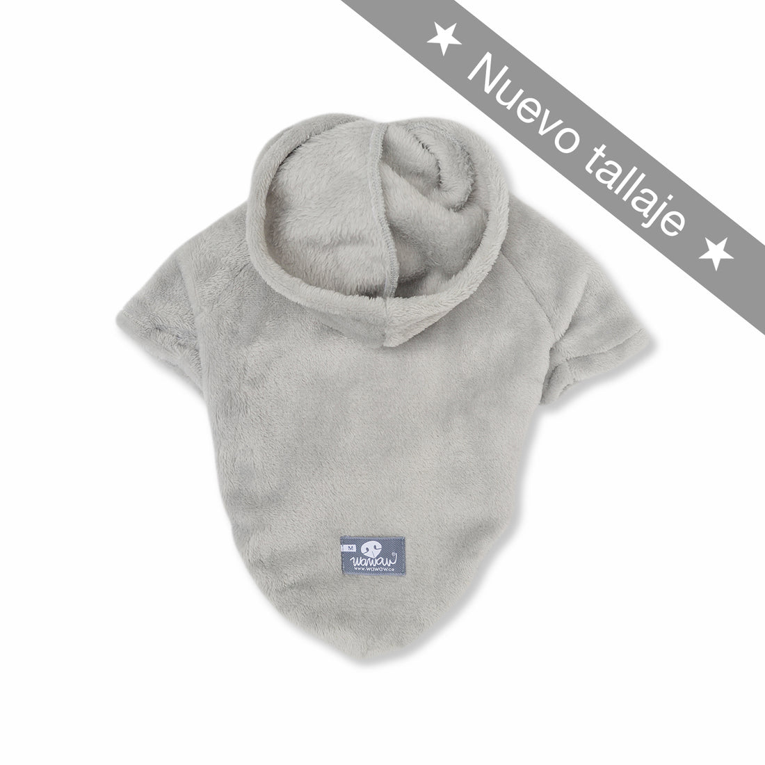 Hoodie gris Wawaw para mascotas perros y gatos.