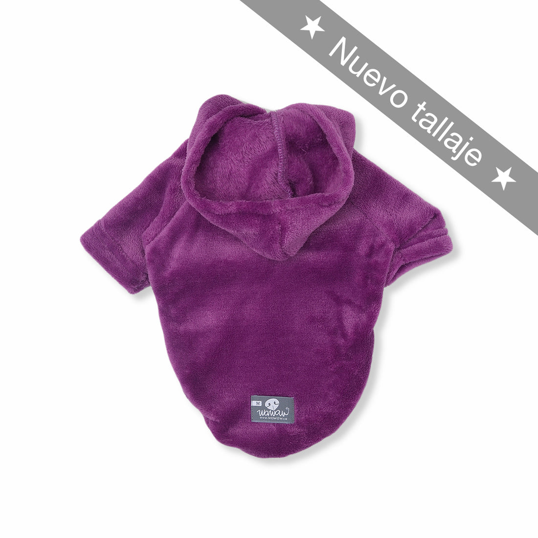 Hoodie berenjena Wawaw para mascotas perros y gatos.