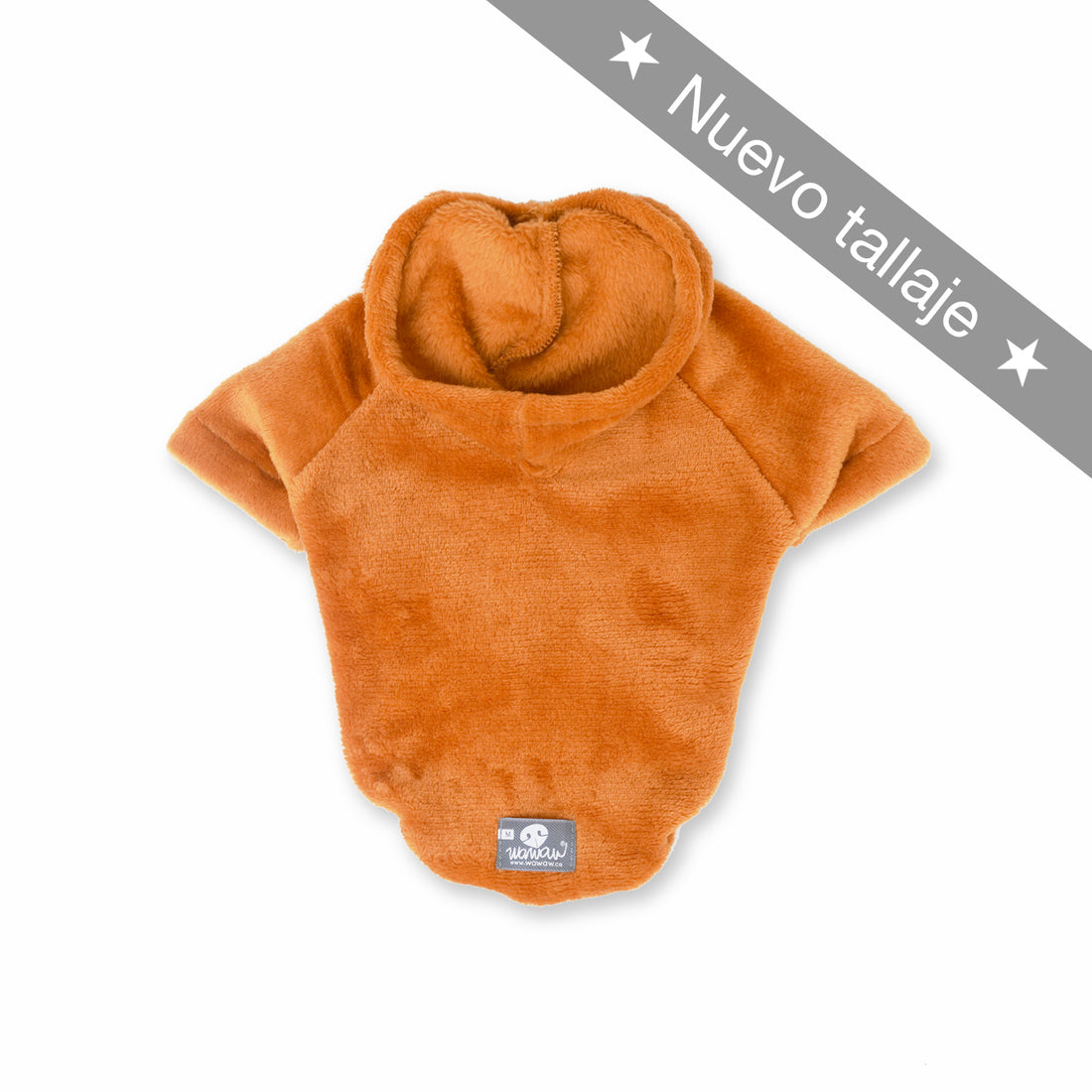 Hoodie mostaza Wawaw para mascotas perros y gatos.