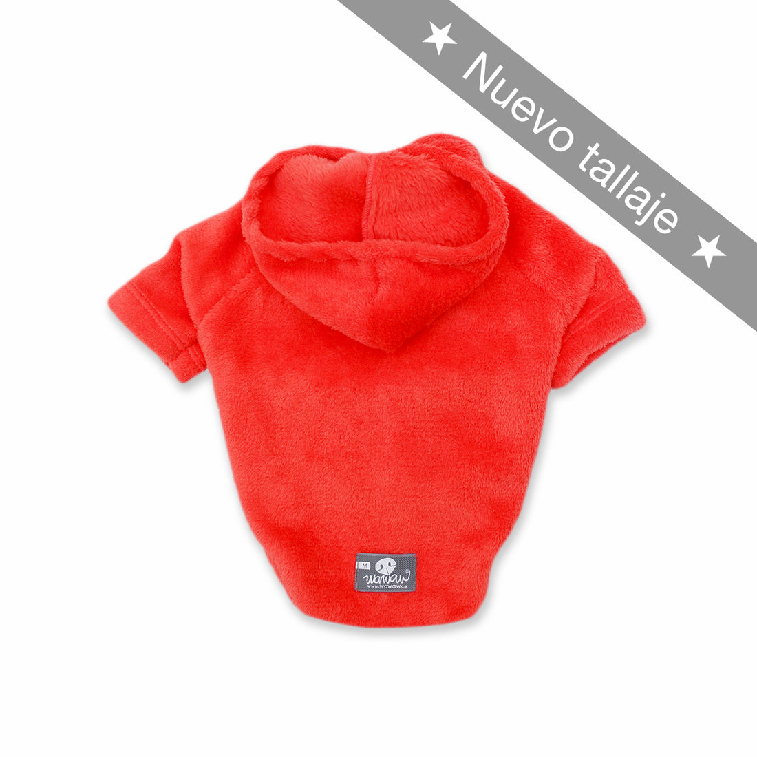 Hoodie rojo Wawaw para mascotas perros y gatos.