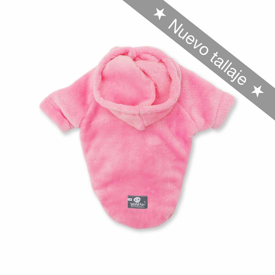 Hoodie rosado Wawaw para mascotas perros y gatos.
