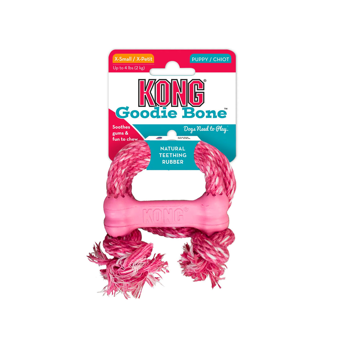 Hueso con cuerda Kong puppy