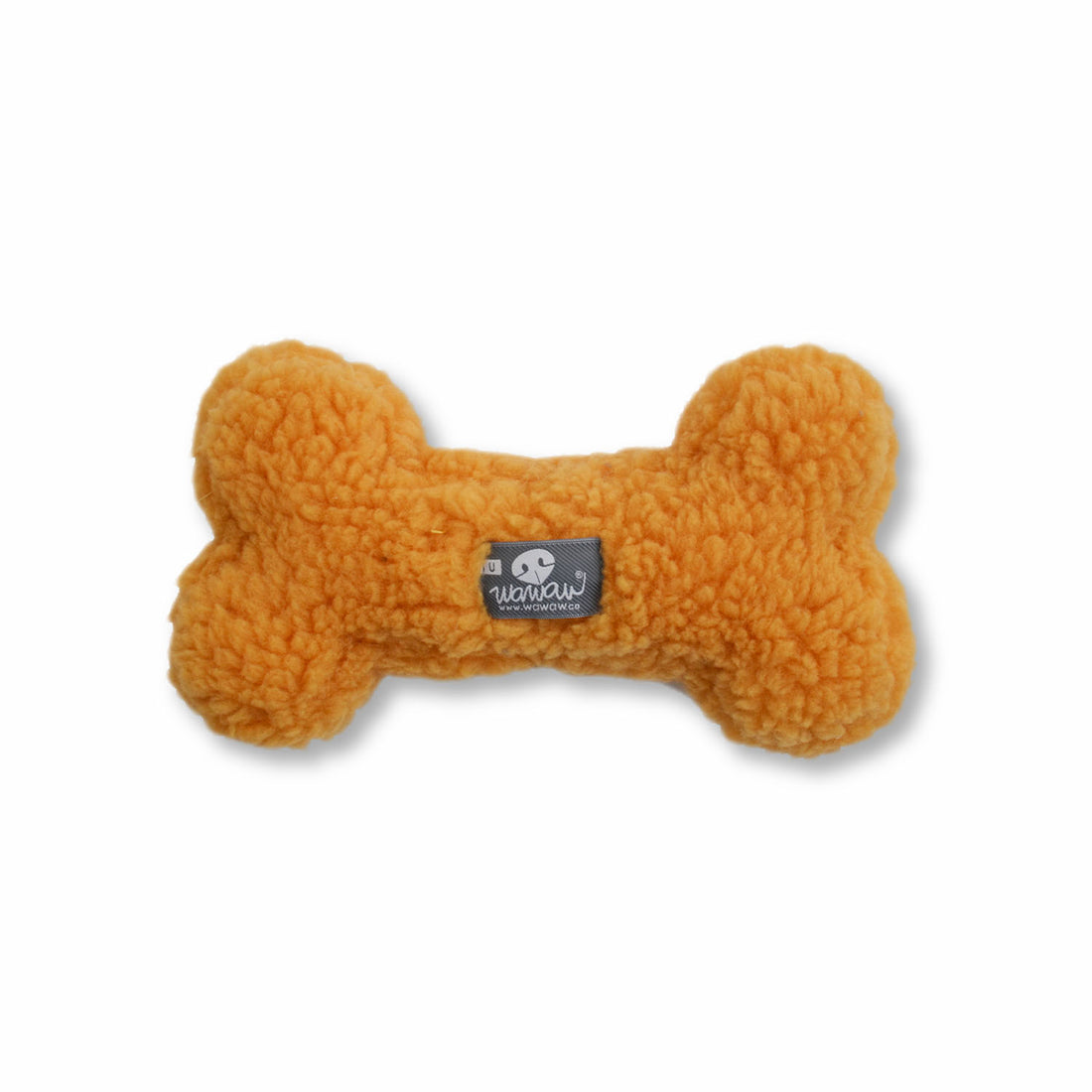 Peluche hueso ovejero camel Wawaw para mascotas perros y gatos.