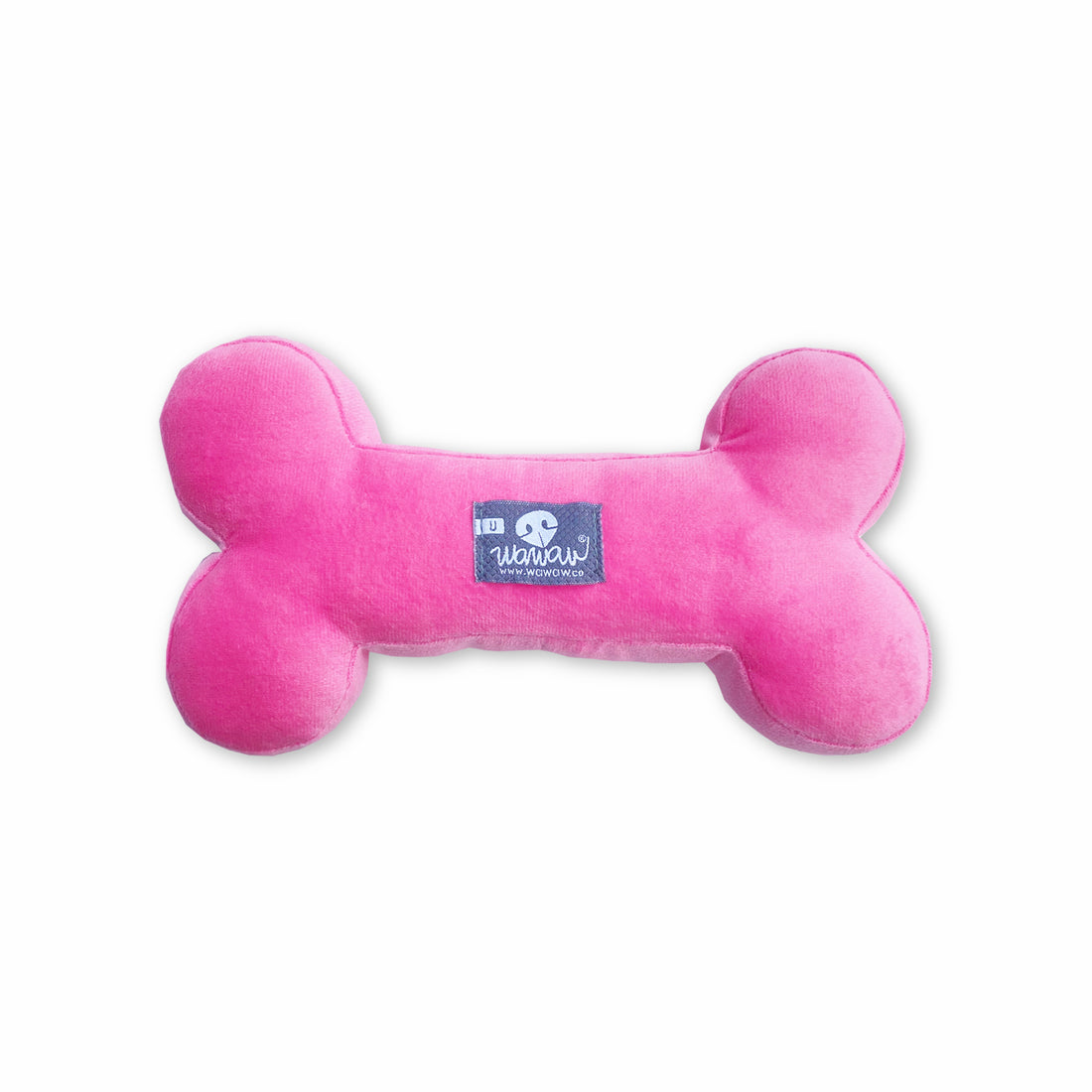 Peluche Wawaw hueso rosa Wawaw para mascotas perros y gatos.