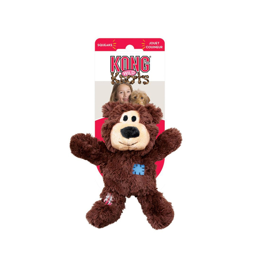 Kong perro peluche enlazado oso