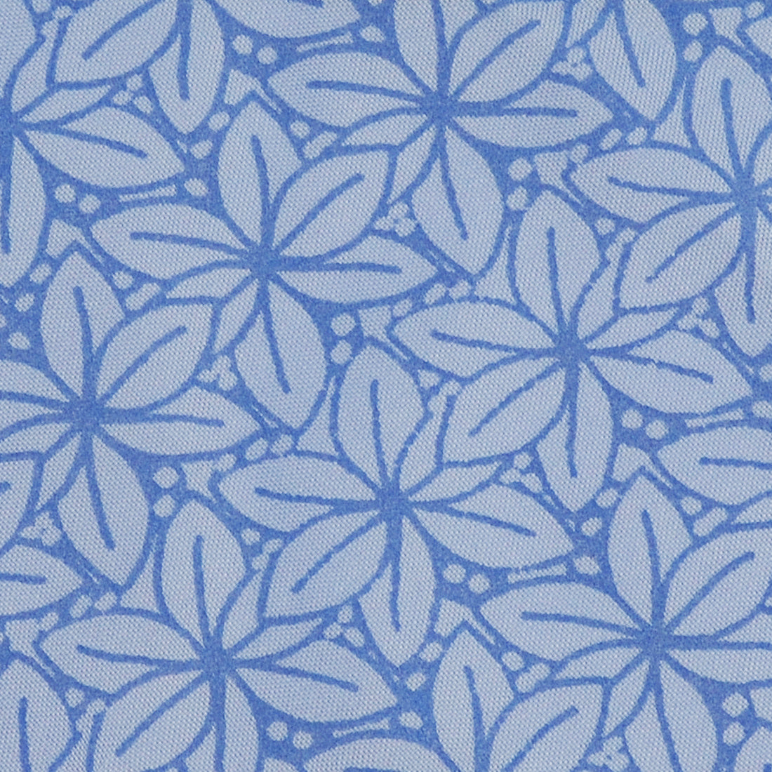 Pañoleta azul flores terciopelados Wawaw para mascotas perros y gatos.