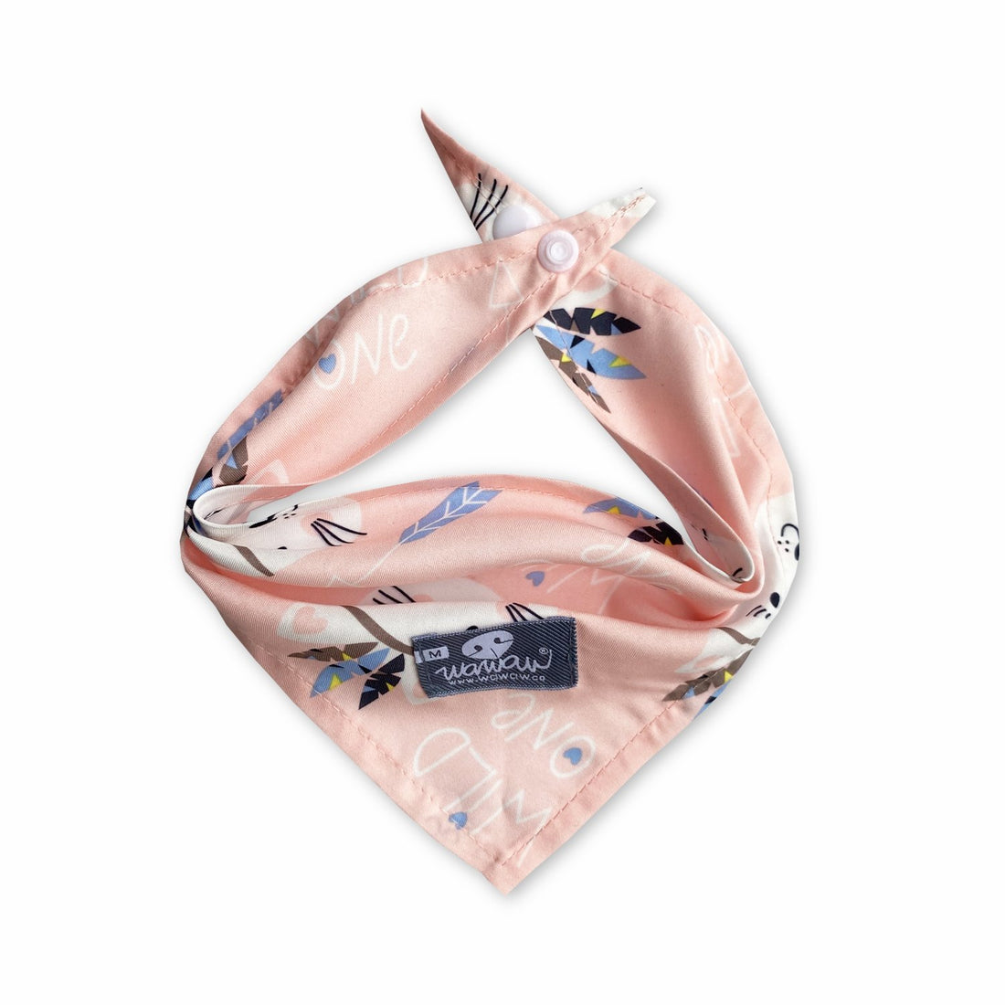 Pañoleta rosa gatito Wawaw para mascotas perros y gatos.