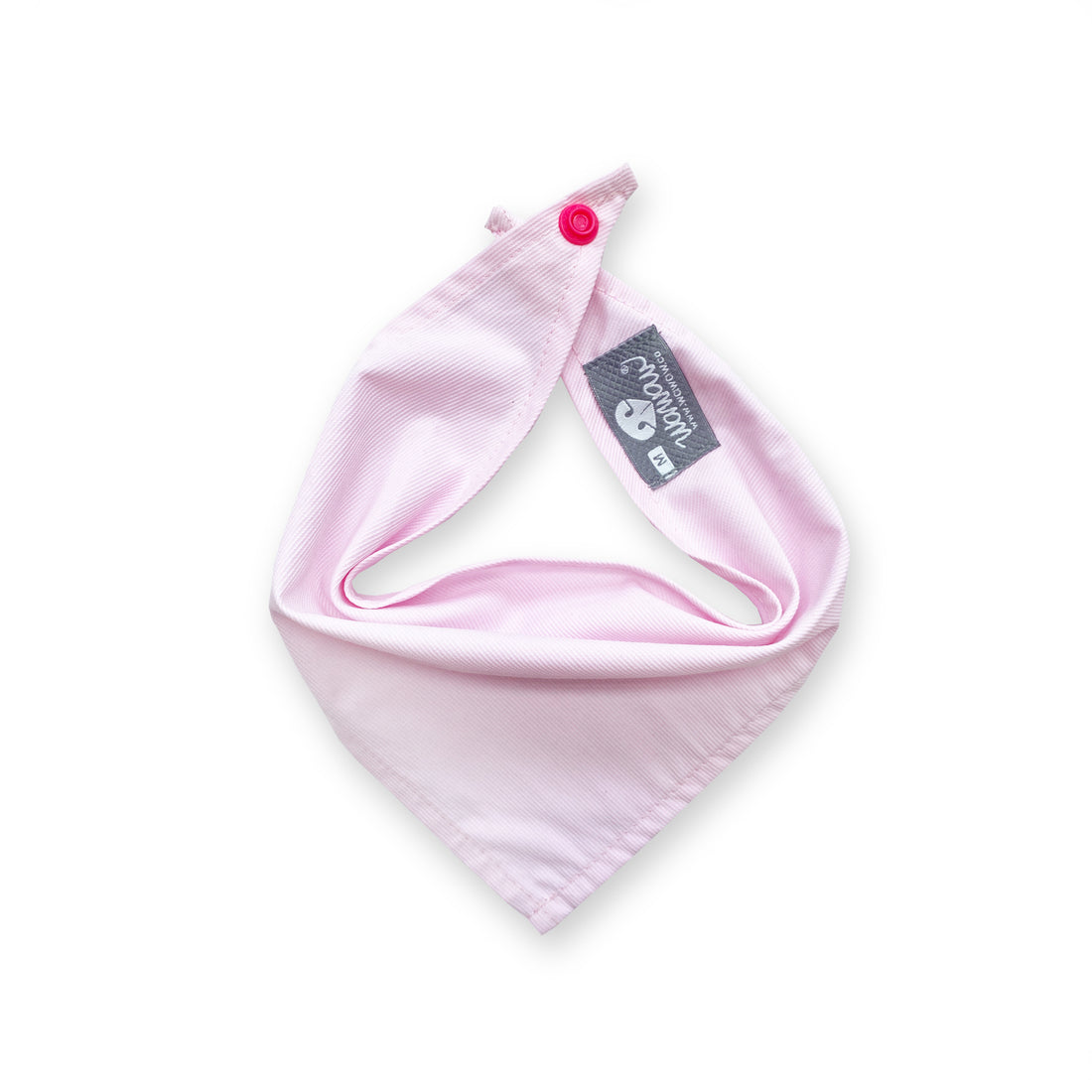 Pañoleta rosa unicolor Wawaw para mascotas perros y gatos.