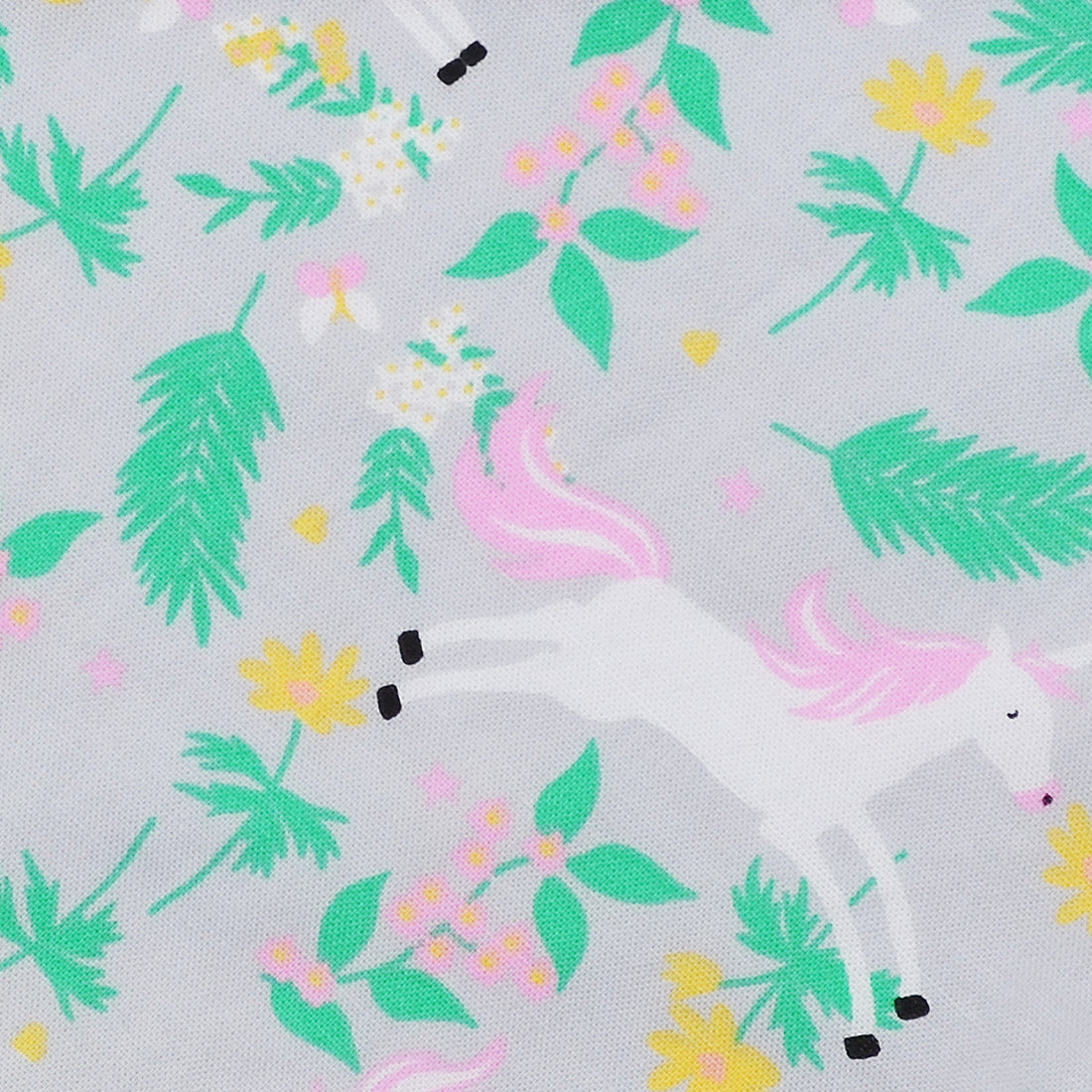 Pañoleta gris unicornios pastel Wawaw para mascotas perros y gatos.