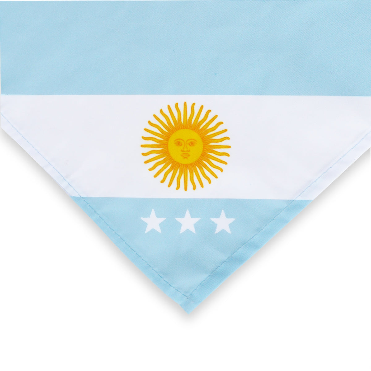Pañoleta, pañuelo o bandana azul y blanco de argentina para mascotas perros y gatos de todas las razas y tamaños.
