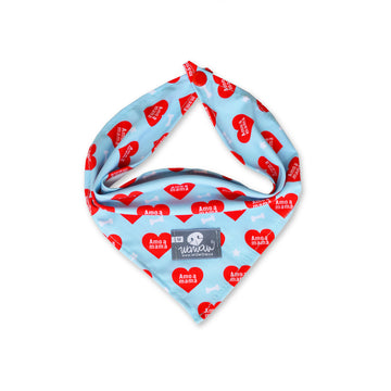 Pañoleta Mamá corazones rojos