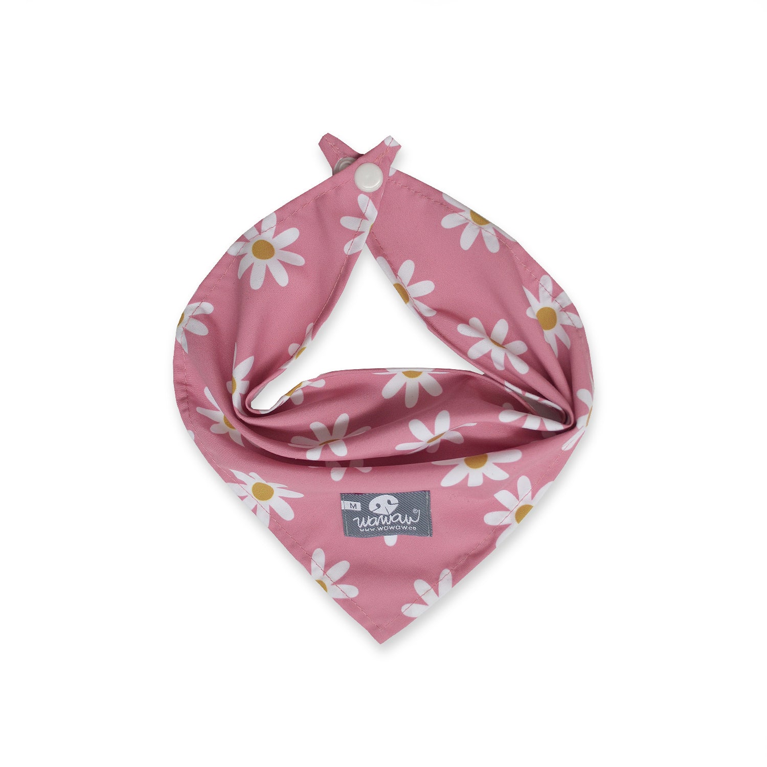 Pañoleta rosa margaritas