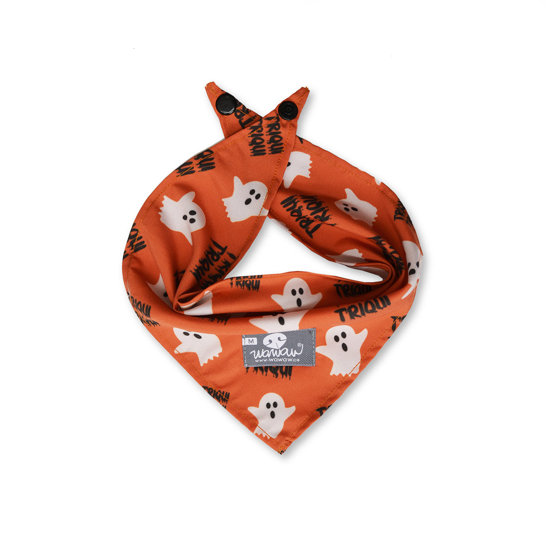 Pañoleta naranja fantasmas y triqui