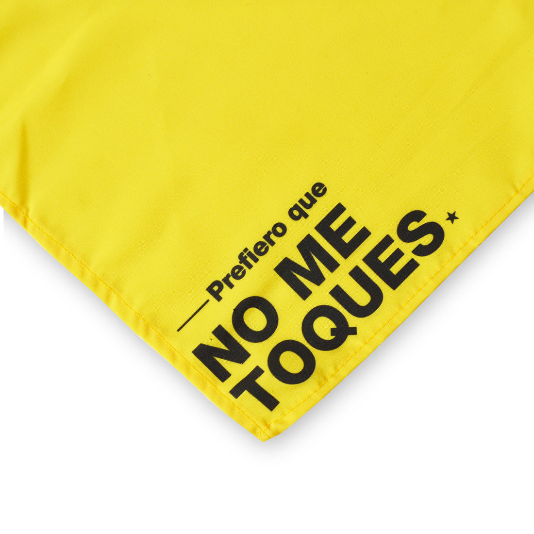 Pañoleta amarilla No me toques