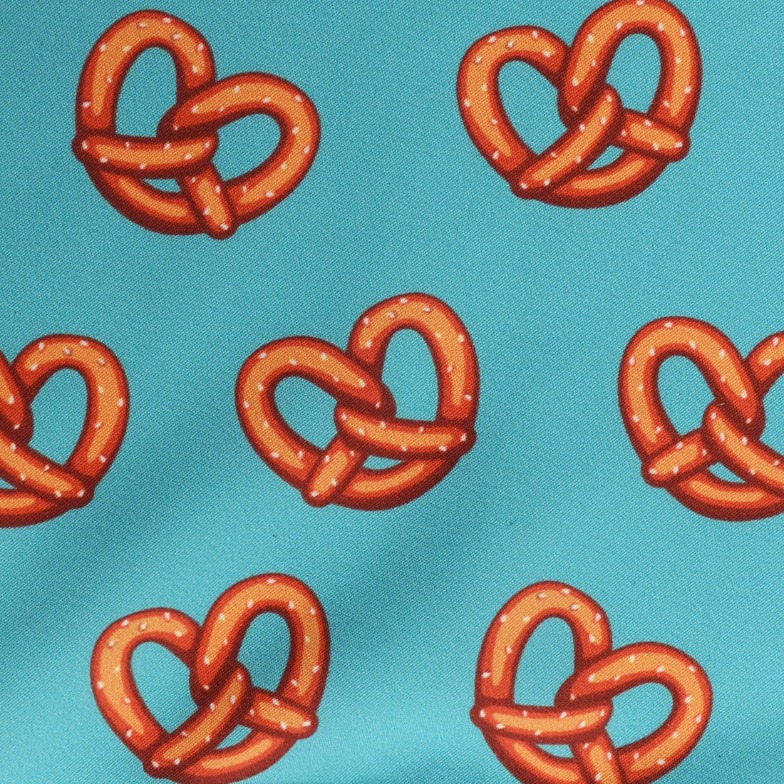 Pañoleta azul pretzels