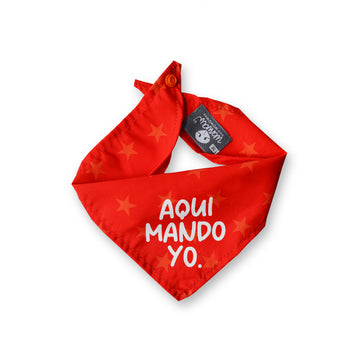 Pañoleta rojo Aquí mando yo