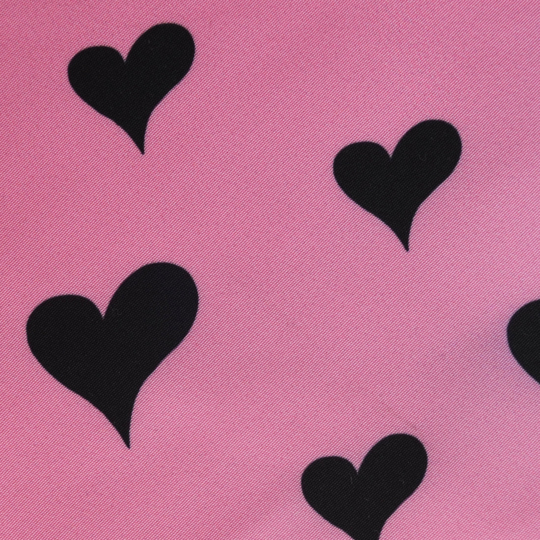 Pañoleta rosa corazones negros grandes Wawaw para mascotas perros y gatos.