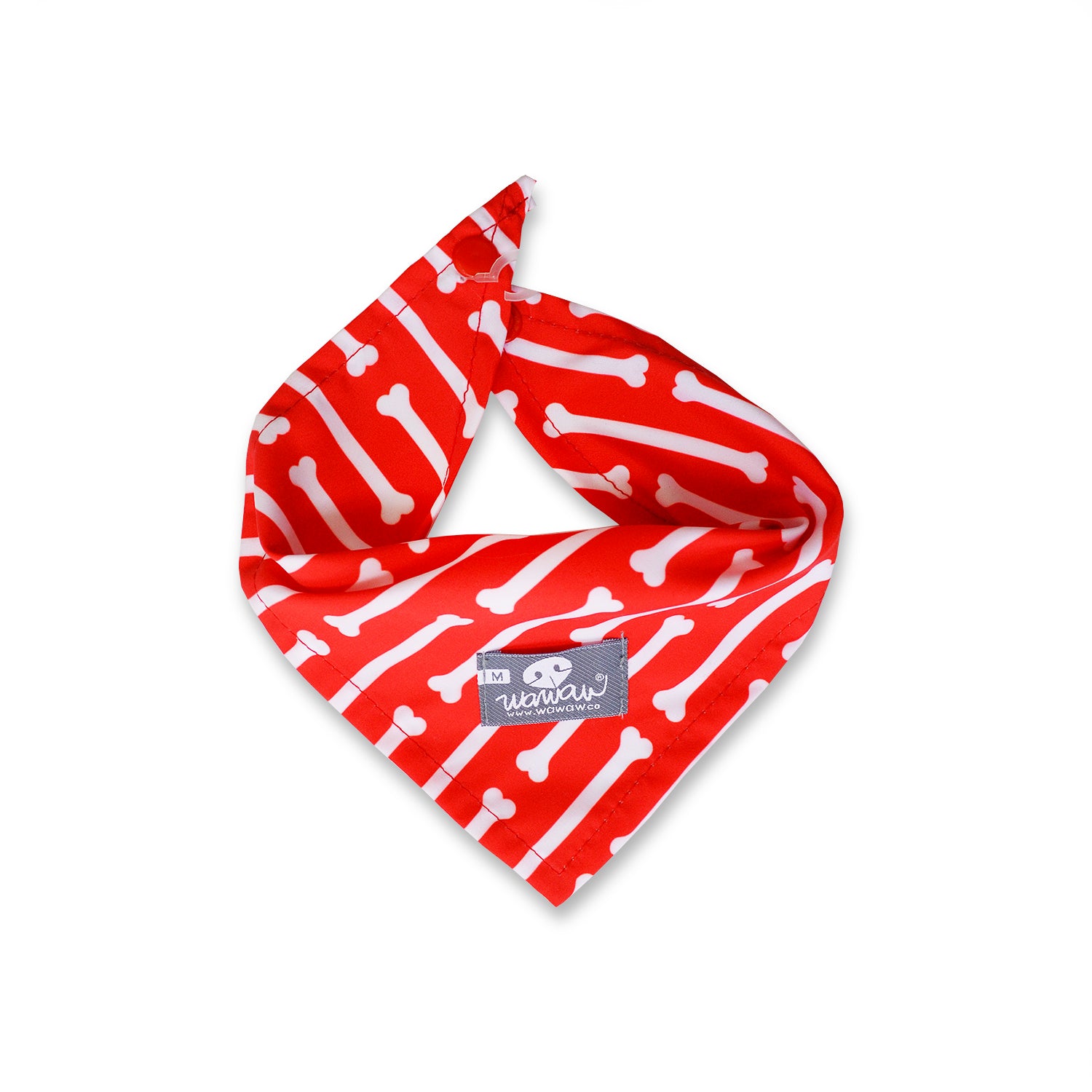 Pañoleta rojo huesos blancos