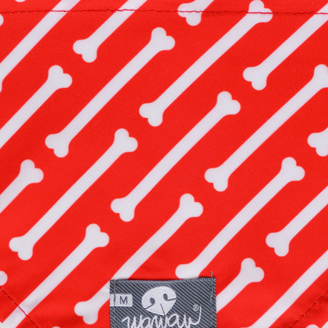 Pañoleta rojo huesos blancos