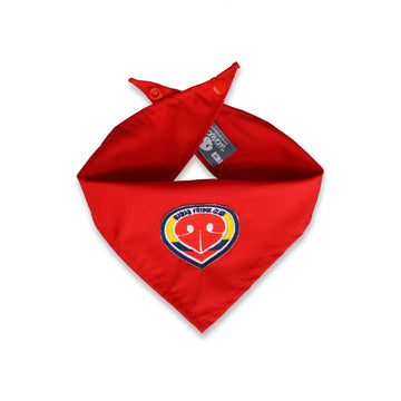 Pañoleta  roja parche escudo Colombia