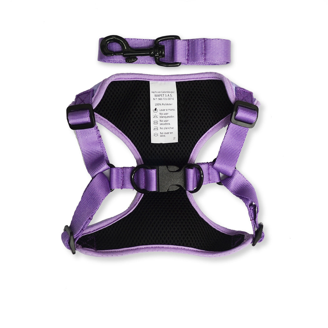 Pechera lila gallos + traílla