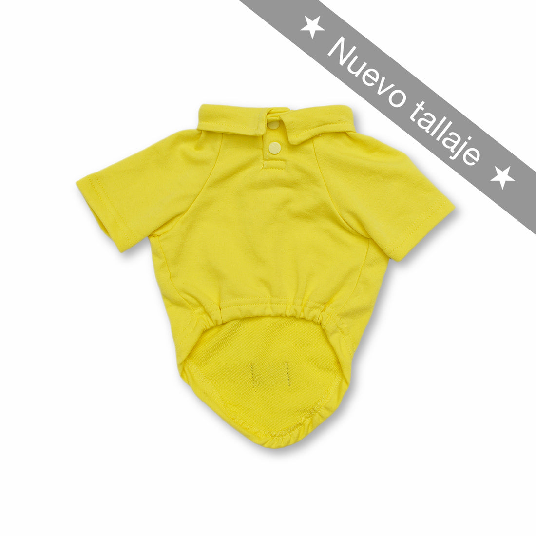 Polo amarillo Wawaw para mascotas perros y gatos.