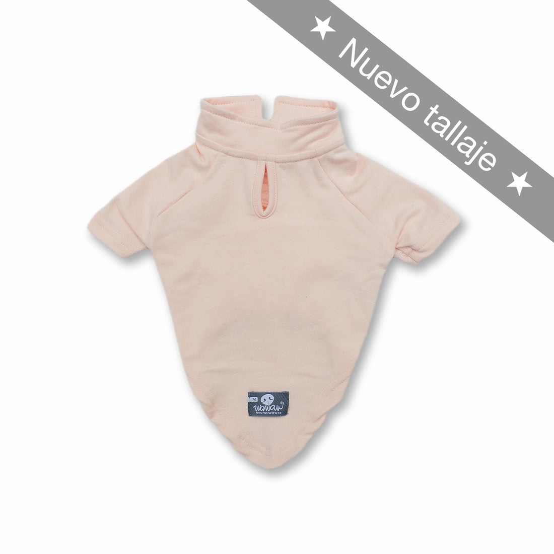 Polo rosa Wawaw para mascotas perros y gatos.