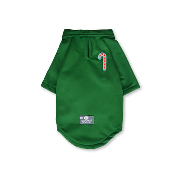 Polo verde parche bastón Navidad