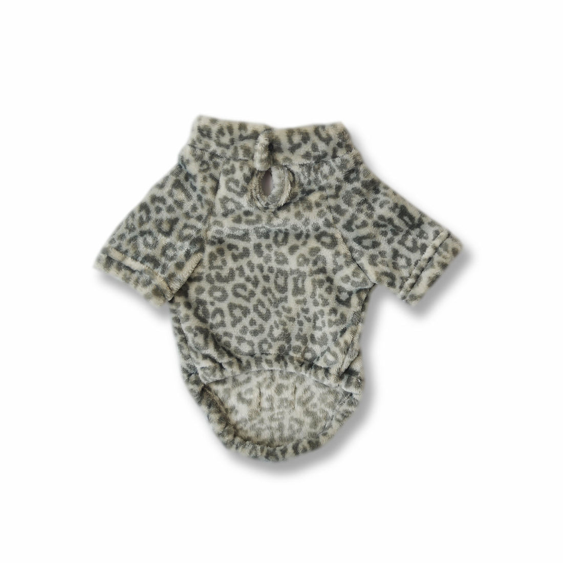 Saco cuello nerú animal print gris