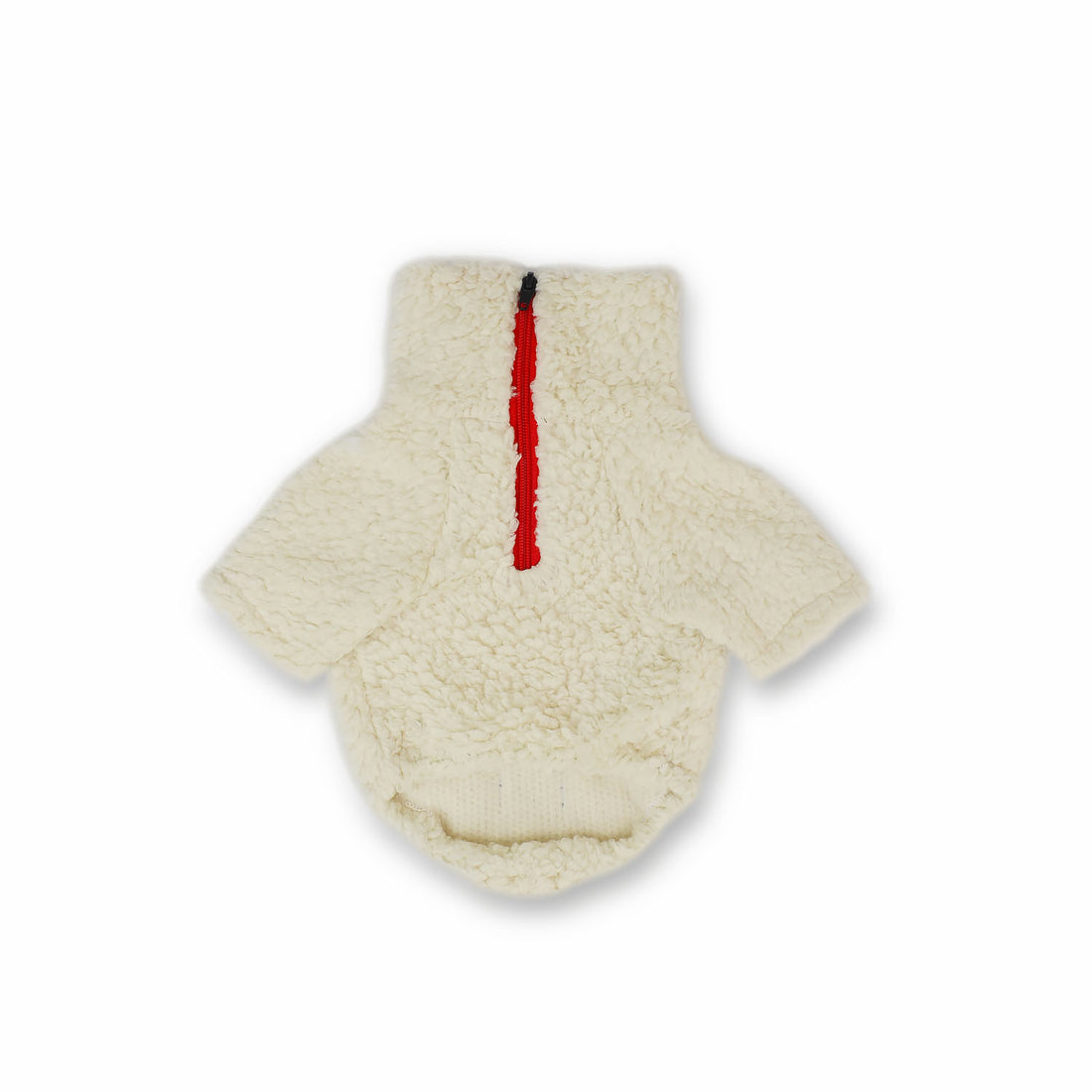 Saco cuello alto borrego marfil Wawaw para mascotas perros y gatos.