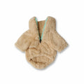 Saco cuello camel cremallera menta