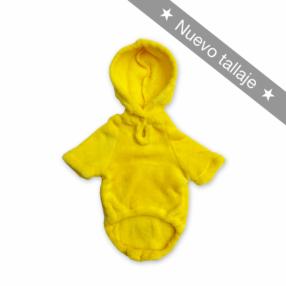 Hoodie amarillo Wawaw para mascotas perros y gatos.