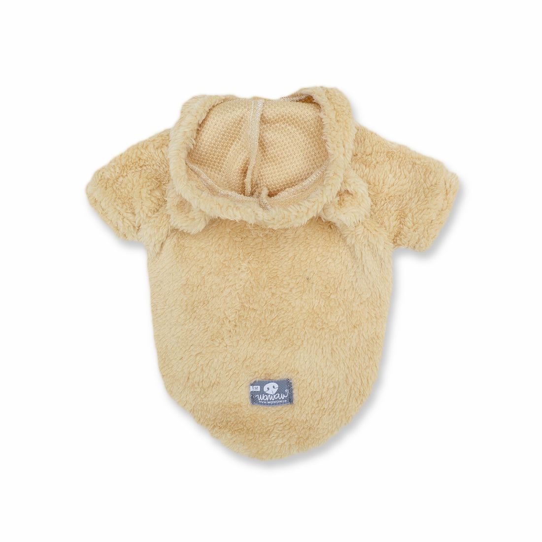 Saco cariñosito camel Wawaw para mascotas perros y gatos.
