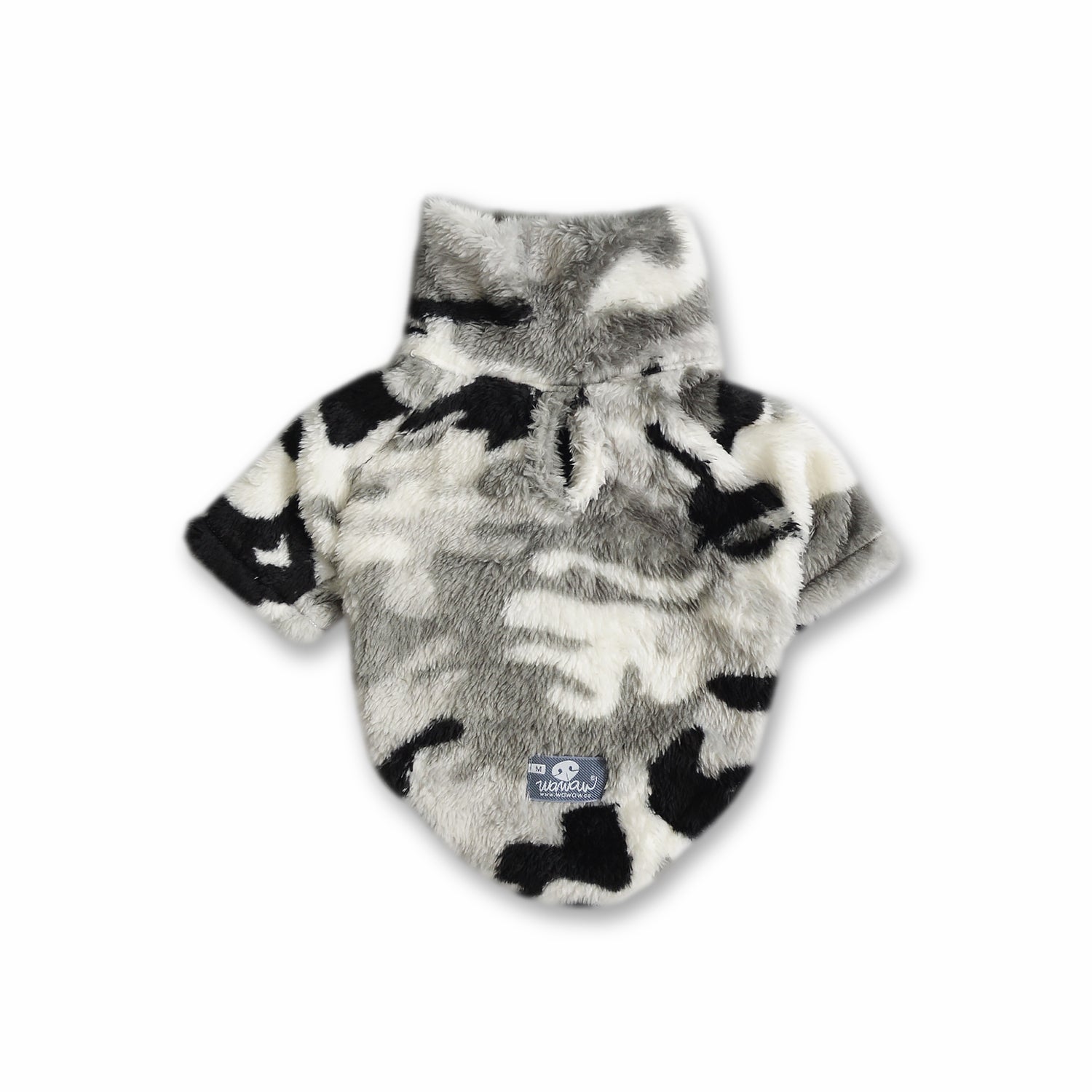 Saco cuello camuflado gris negro cremallera