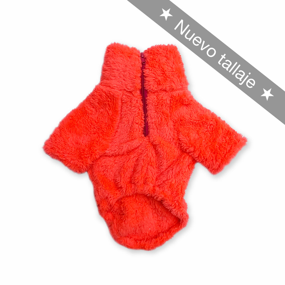 Saco cuello alto naranja Wawaw para mascotas perros y gatos.