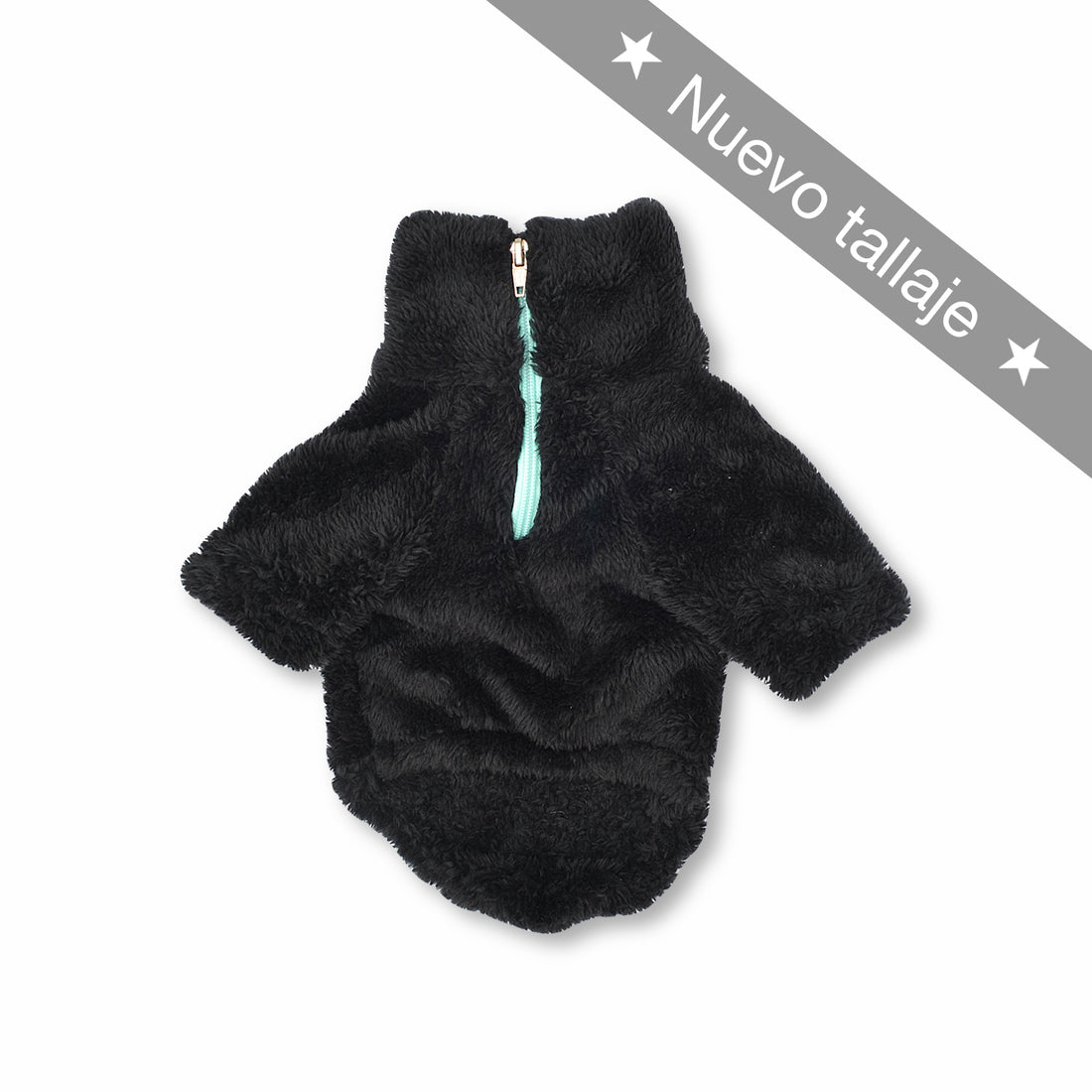 Saco cuello alto bisonte negro Wawaw para mascotas perros y gatos.