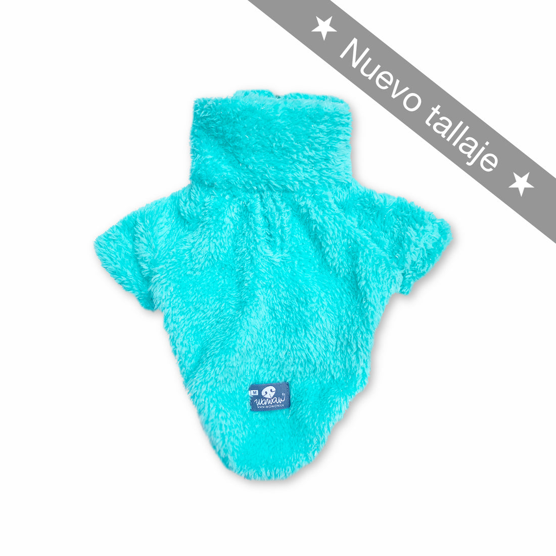 Saco cuello alto menta Wawaw para mascotas perros y gatos.