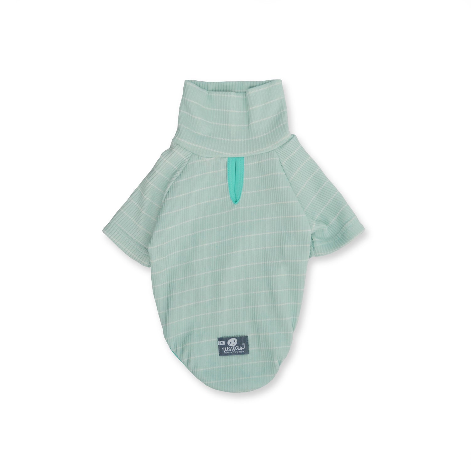 Saco tortuga menta líneas blancas