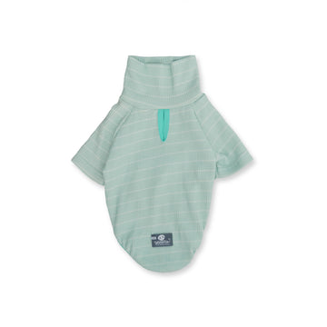 Saco tortuga menta líneas blancas