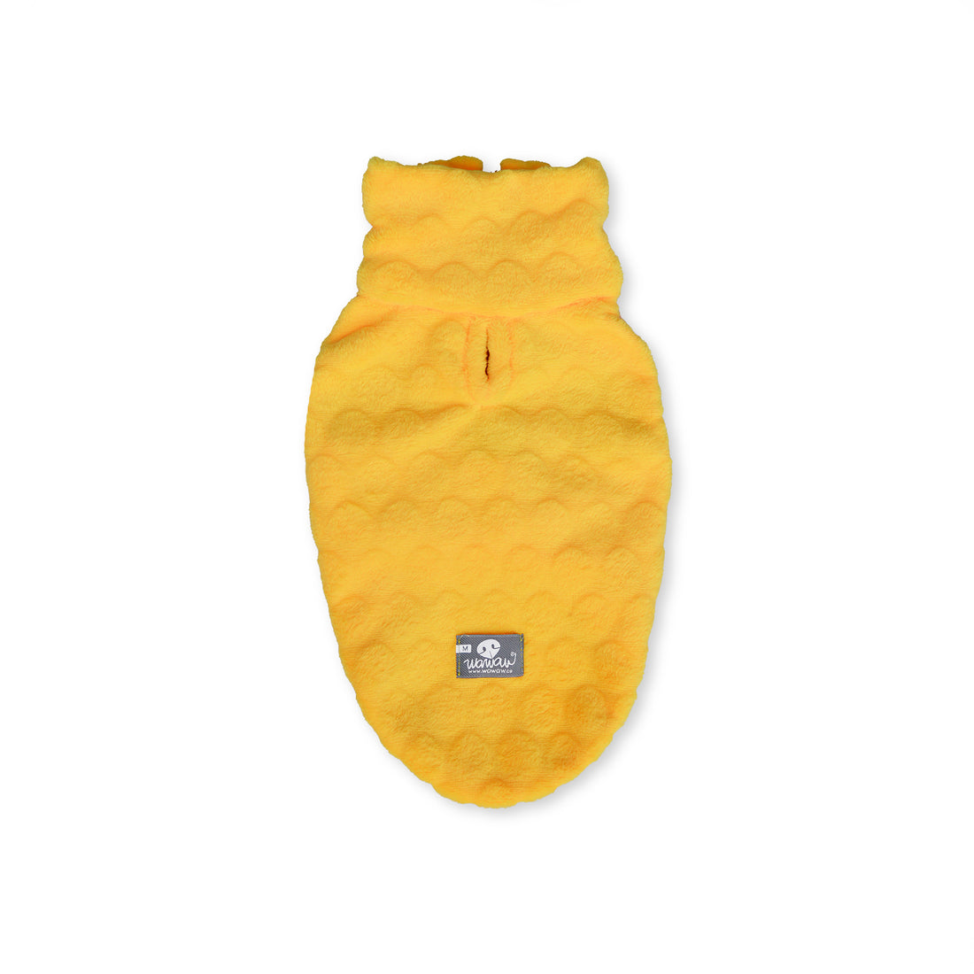 Saco cuello alto amarillo cremallera roja