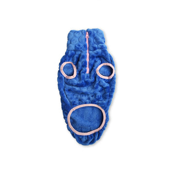 🌭 Saco cuello alto azul rey con rosa para larguitos