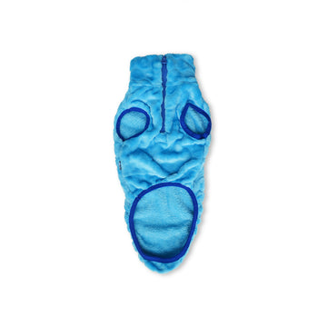 🌭 Saco cuello alto turquesa y azul para larguitos