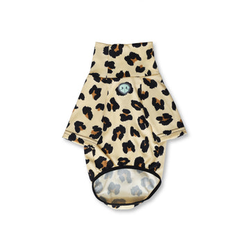 Saco tortuga animal print beige y camel