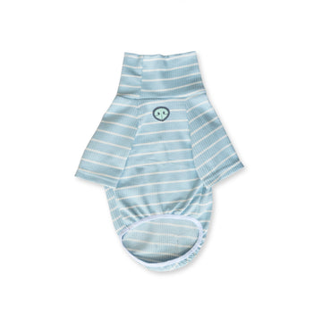 Saco tortuga rayas celeste blanco