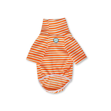 Saco tortuga rayas blanco naranja