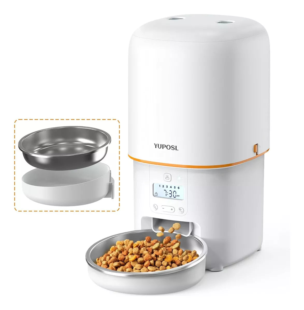 Comedero automático para perros y gatos 2L Blanco Wawaw para mascotas perros y gatos.