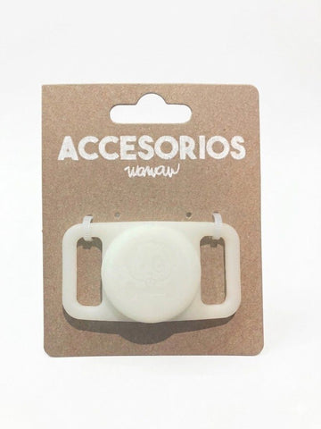 Funda para Airtag cuadrada blanco luminoso (20-25mm)
