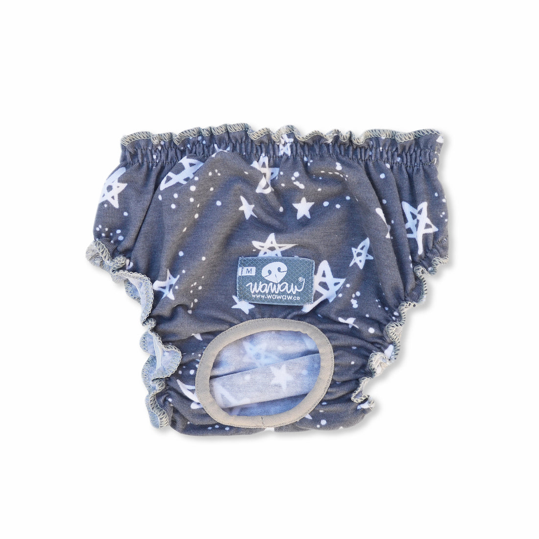 Calzones gris estrellas blancas Wawaw para mascotas perros y gatos.